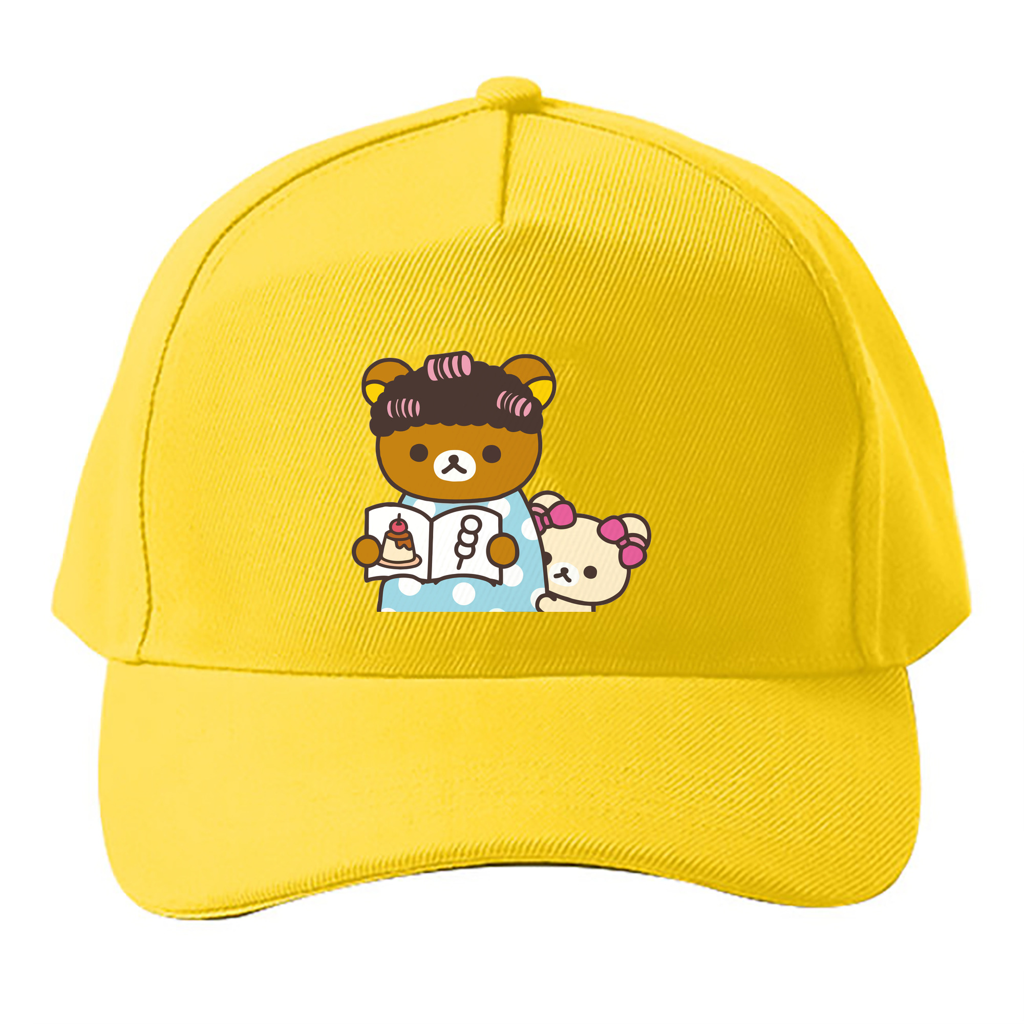 （画像用） リラックマ リラックマ キイロイトリ Rilakkuma Korilakkuma Kiiroitori ベースボールキャップ 綿100％ 男女兼用 帽子 スポーツ